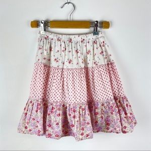 MINI BODEN Kids Tiered Floral Prairie Skirt 5-6Y